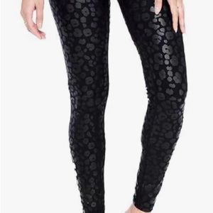Electric Yoga black leopard leggings